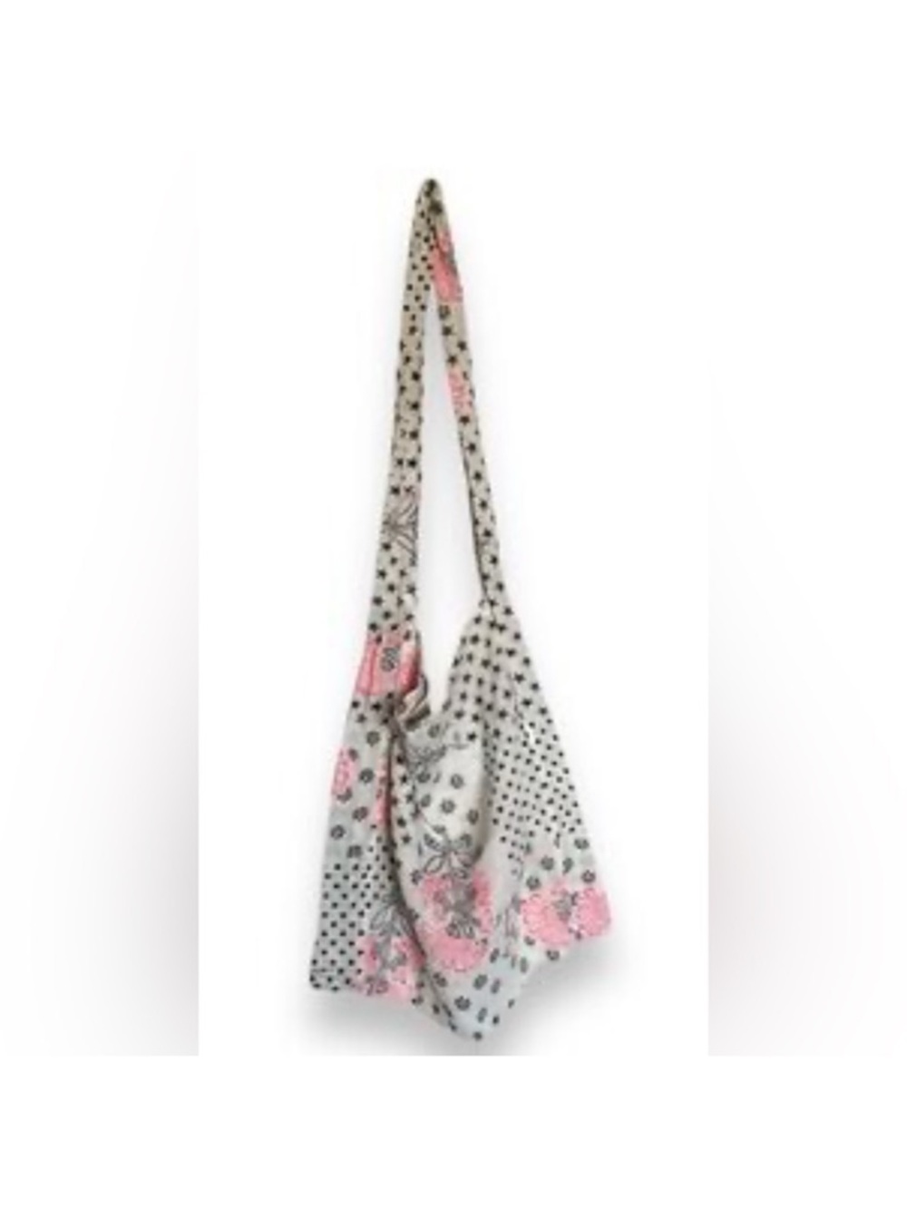 Free People Stars and Dots and Flowers Slouchy Boho Shopping Tote - Picture 3 of 8